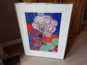 Corneille - Laatste keer!: Mounira a la fleur, zeefdruk 118/200, gesigneerd kopen? Bied vanaf 275!