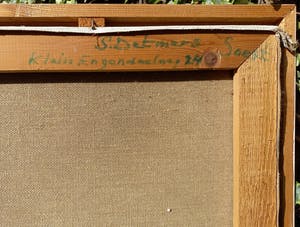 Sebo Detmers - Aan het Damsterdiep, olieverf op doek (best groot, ingelijst) kopen? Bied vanaf 300!