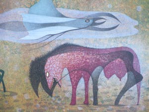 Harry van Kruiningen - Mythologische wezens - Kleurenlitho kopen? Bied vanaf 1!