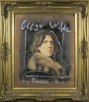 Peter Donkersloot - Handbewerkte prent, Oscar Wilde - Ingelijst kopen? Bied vanaf 1!