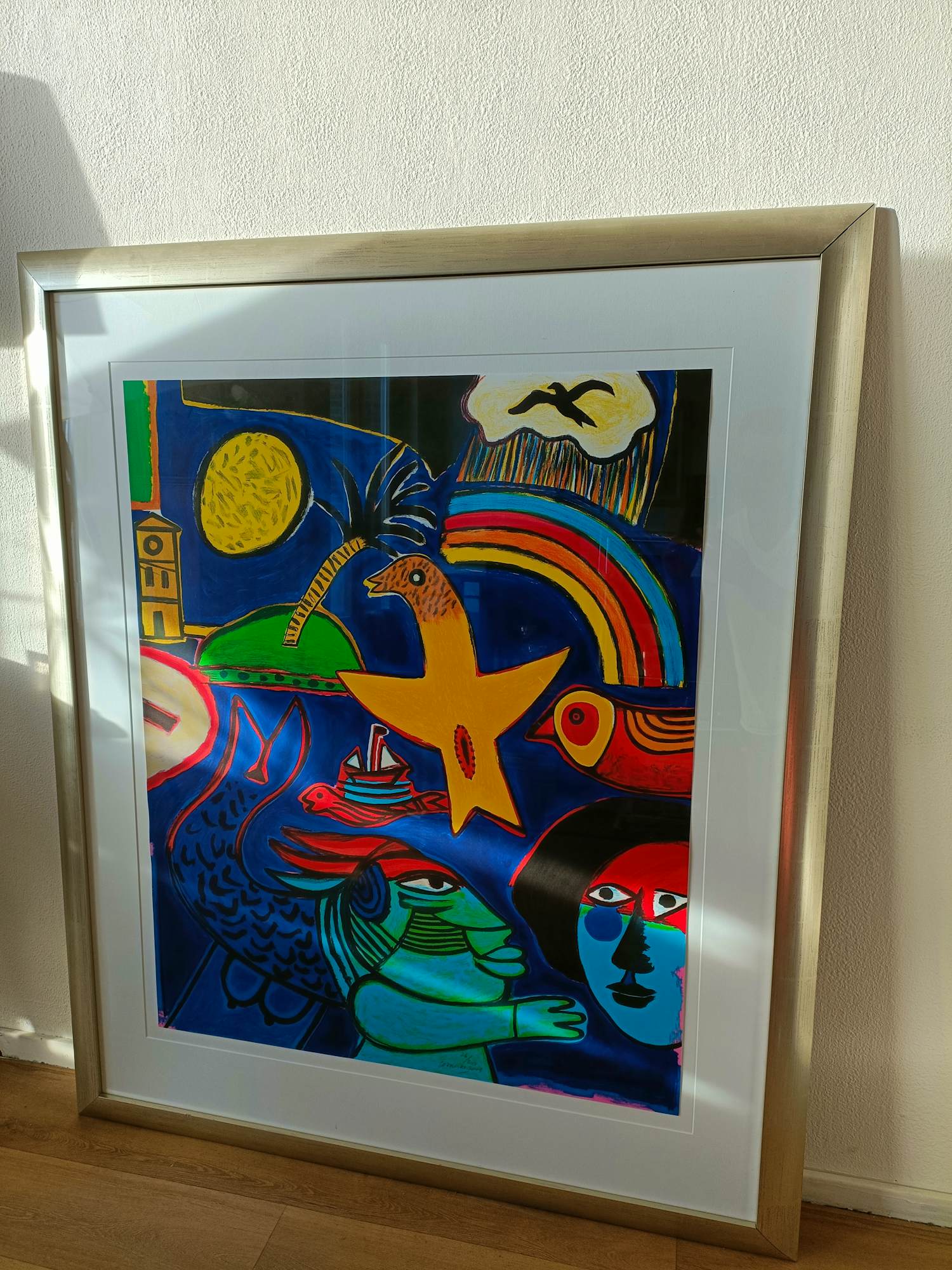 Buy Corneille - Na regen komt zonneschijn.Vrij zeldzaam groot werk in pracht lijst? Bid from 775!