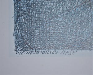 Paul Flora - Die neugierige nase & gesigneerd boek'variaties op Wagner'met originele tekening kopen? Bied vanaf 45!