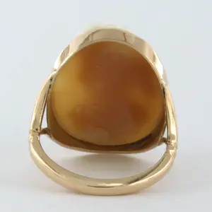 BWG rosé kleurige cameo ring - ringmaat 16(50) kopen? Bied vanaf 135!