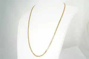05  - Lang 14Krt geel gouden collier met karakteristieke Figaro schakels kopen? Bied vanaf 470!