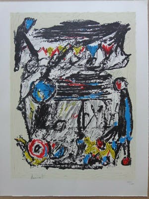 Jacques Doucet - COBRA / KLEURLITHO / 65x50cm / SIG kopen? Bied vanaf 60!