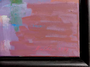 Ahmad Baldin - Avondrood, acrylverf op doek kopen? Bied vanaf 375!