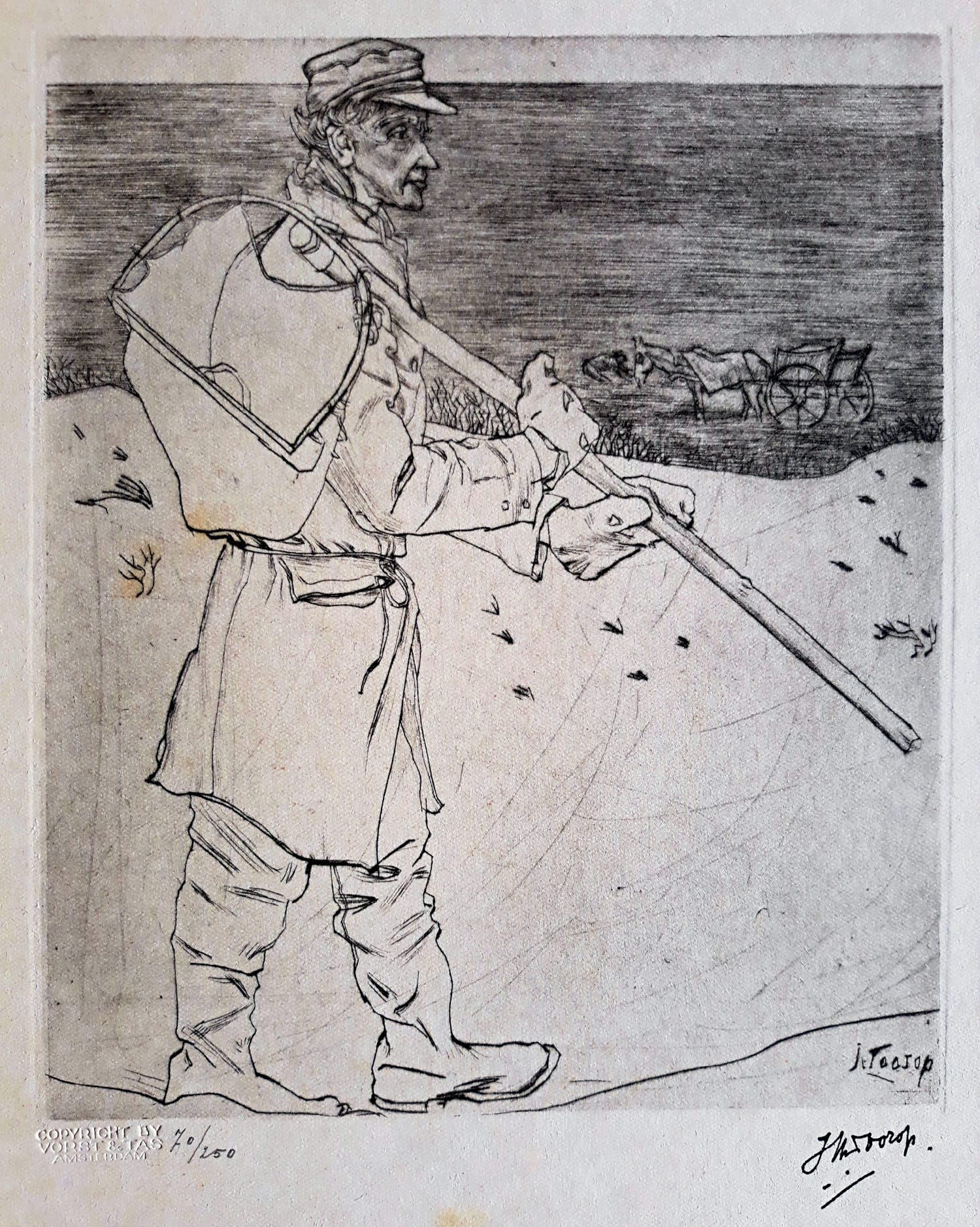 Jan Toorop - Complete portfolio met zeven collotypes verkocht voor € 250!