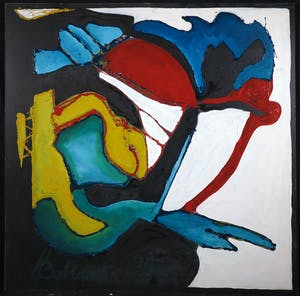 Jan Bollaert - Gemengde techniek op board, Abstract (Zeer Groot) kopen? Bied vanaf 100!
