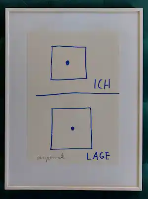 A.R. Penck - Ingelijste lithografie verkauft für € 100!