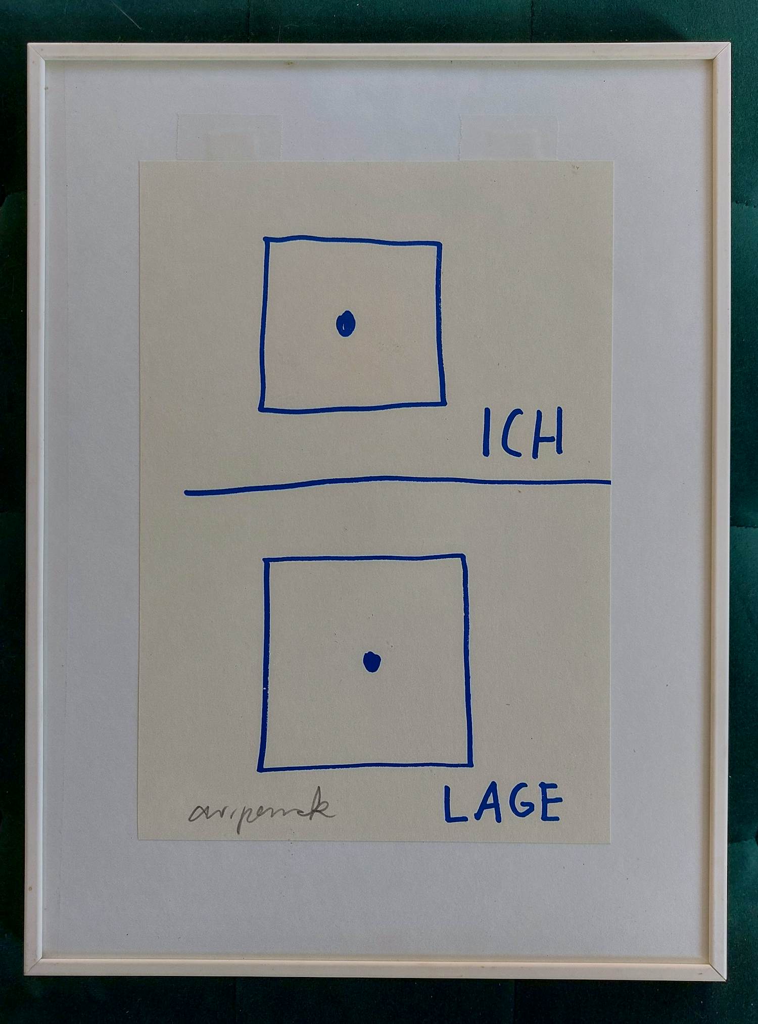 A.R. Penck - Ingelijste lithografie kopen? Bied vanaf 100!