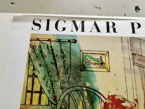 Sigmar Polke - Tentoonstellings lithogafie voor de tentoonstelling te Barcelona kopen? Bied vanaf 1!