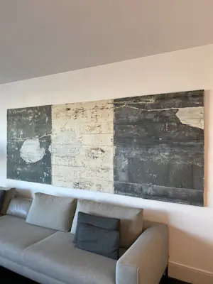 Jupp Linssen - Materiaal op doek 3 luik kopen? Bied vanaf 10000!