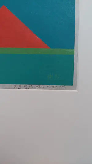 Kea Homan - Fries landschap - houtsnede - tweedelig werk kopen? Bied vanaf 50!