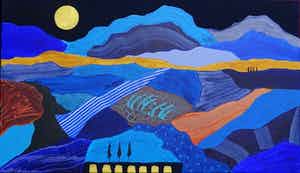 Ronald Boonacker - SCHILDERIJ ACRYL op DOEK-- ITALIA---Handgesigneerd verkocht voor € 475!