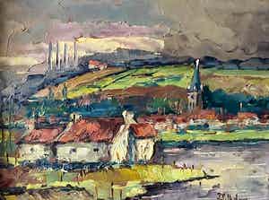 Pie Wilhelmus - zicht op Heugem verkocht voor € 85!