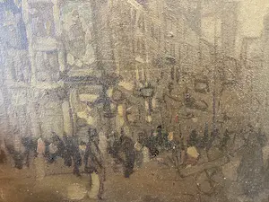 Jan Rijlaarsdam - Stadsgezicht met vele figuren kopen? Bied vanaf 60!