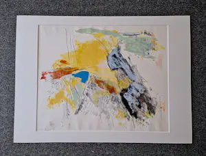 Ron Gennisse - Grote kleuren Lithografie "Gebouw III" - zeer kleine oplage - gesigneerd kopen? Bied vanaf 48!