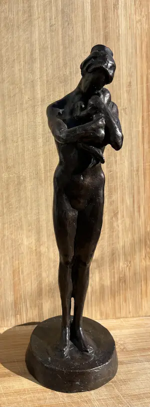AcheterKees Verkade - "aan het hart" bronzen beeld, moeder kind.? Enchérissez de 1500!