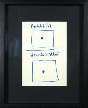 A.R. Penck - Litho, Probabilität Wahrscheinlichkeit verkocht voor € 1!