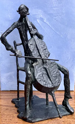 Brons (Onbekend) - Cello speler kopen? Bied vanaf 200!