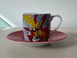 AcheterRoy Lichtenstein - Espresso Kop- en schotel WHAAM! - Tate Modern? Enchérissez de 1!