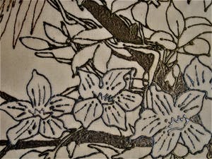 Jaap Gidding - UNIEK! 1920 Art Deco gedruppeld olieverf-reliëf "Vogel met Kuif" gesigneerd kopen? Bied vanaf 160!