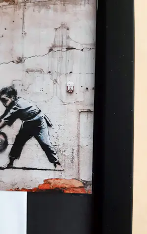 Banksy - FCK PTN! Banksy ingelijst - Complete set kopen? Bied vanaf 120!