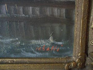 Niet of onleesbaar gesigneerd - Olieverf op doek, Boot met zeezicht kopen? Bied vanaf 10!