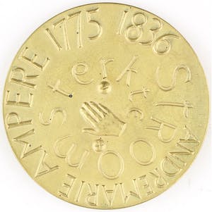 Renze Hettema - Bronzen penning: 150 Jaar Electricitiet . Ampère, 1970 kopen? Bied vanaf 50!