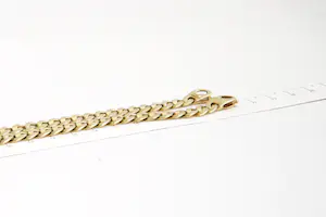 198 - Behoorlijk zwaar (53.9gr) geel-gouden "Gourmet" collier - 18 karaat kopen? Bied vanaf 1970!