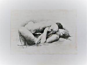 Aat Veldhoen - Innige omhelzing kopen? Bied vanaf 30!