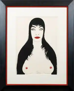 Felix Labisse - "Les Promesses d'un Visage" Kleurenlitho uit de reeks "Les Fleurs du mal" 1975 kaufen? Bieten Sie von 189!