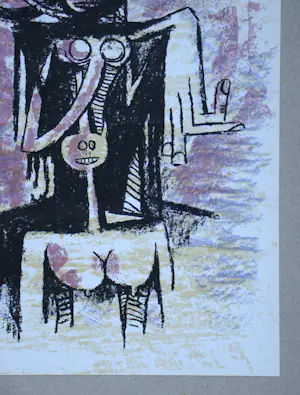 Wifredo Lam - Compositie - 1963 - Originele lithografie - Mourlot kopen? Bied vanaf 100!