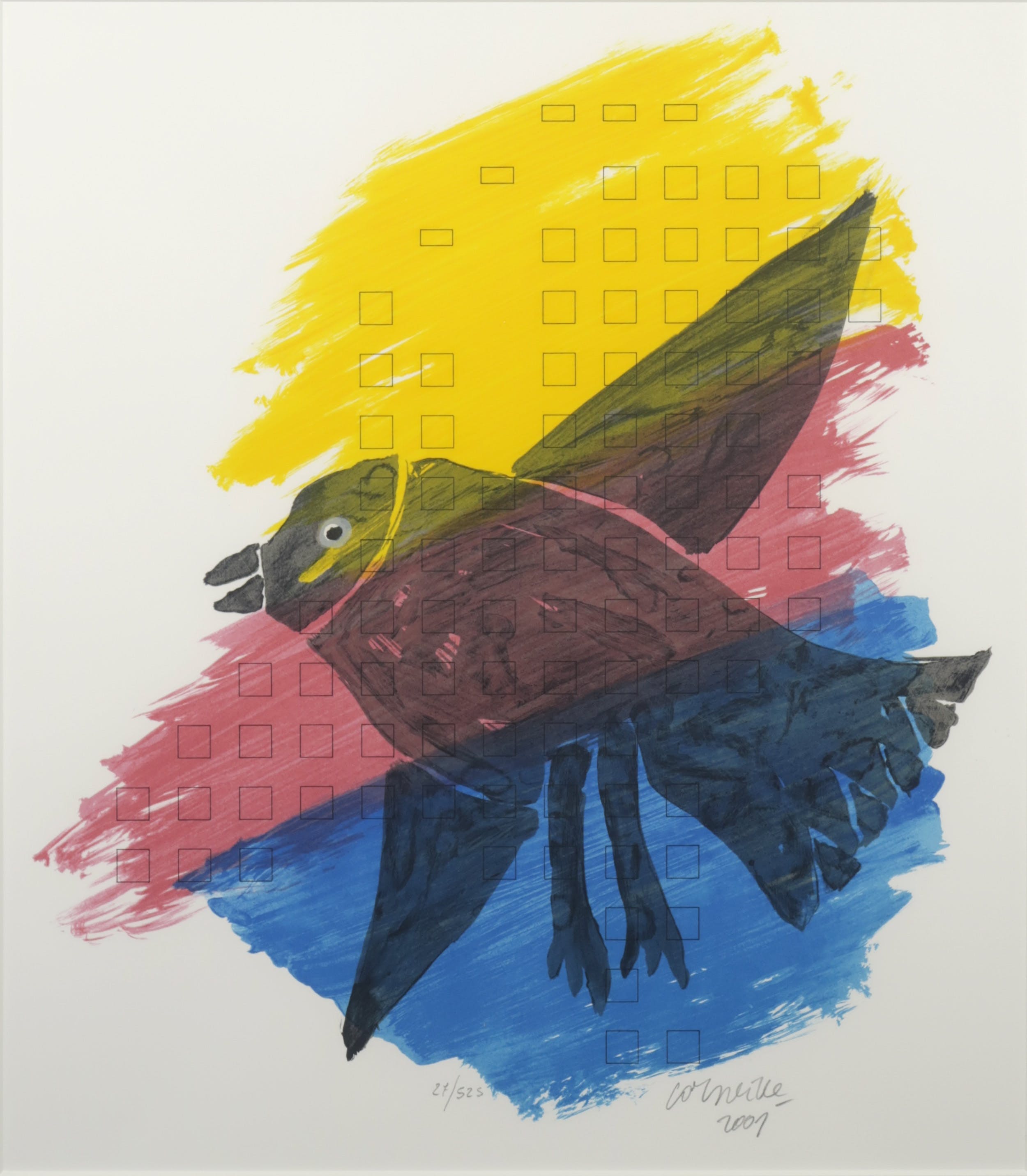 Corneille - Kleurenlitho, Vogel - Ingelijst kopen? Bied vanaf 1!