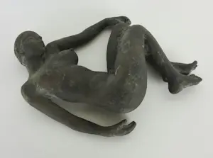 Francine Van Mieghem - Sculptuur van brons, Liggend naakt + boek! kopen? Bied vanaf 500!