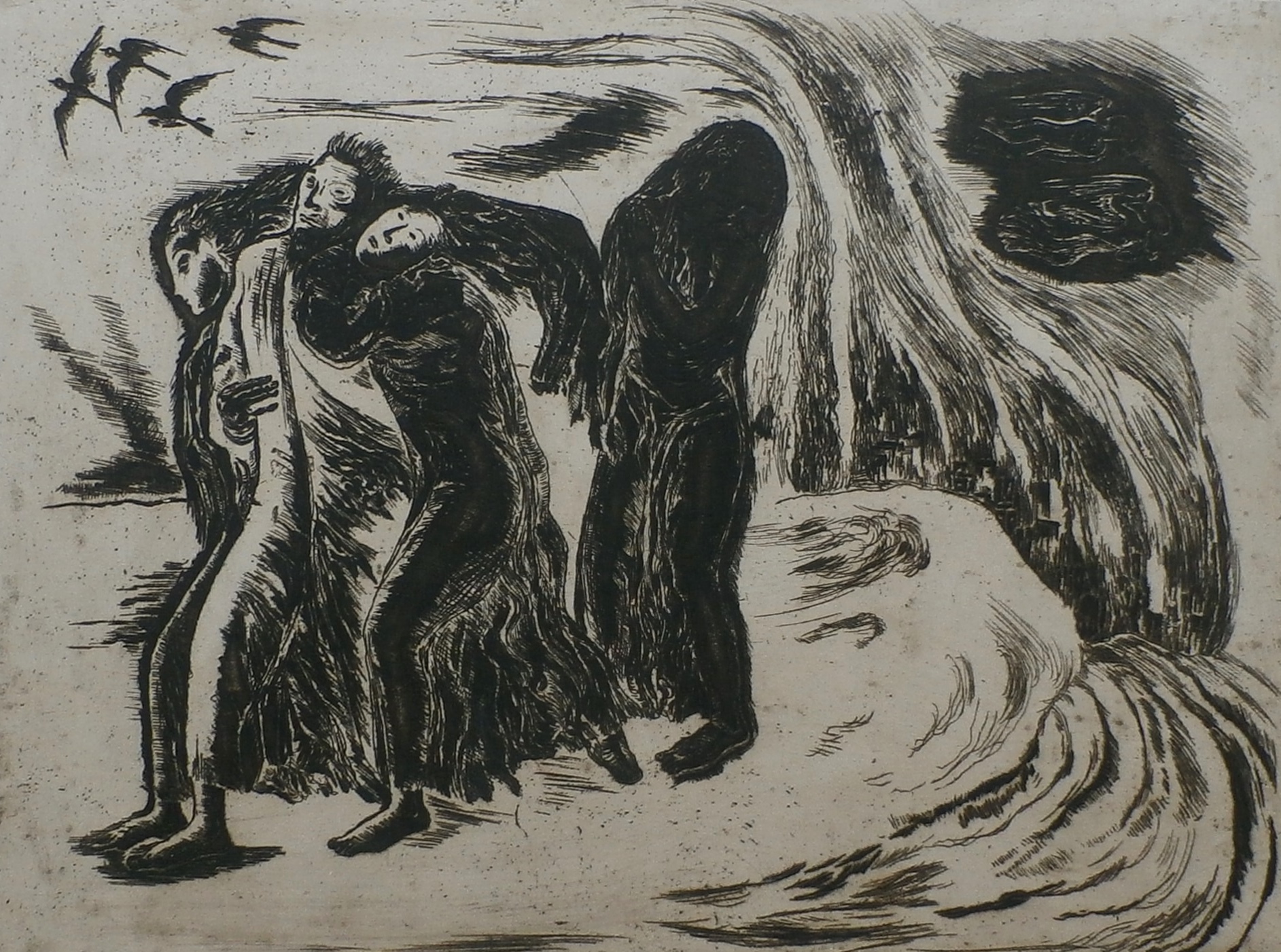 Etie van Rees - Zwart wit ets kopen? Bied vanaf 40!