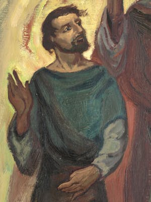 Klaas Pijlman - Olieverf op doek , “Jezus met 2 Apostelen” – groot - ca. 1975 kopen? Bied vanaf 1!