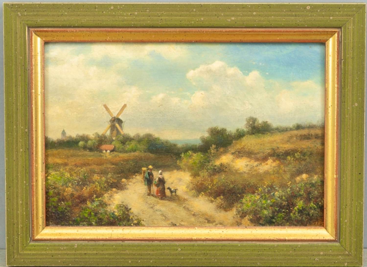 Lodewijk Johannes Kleijn - Wandelende Personen met een molen in de verte kopen? Bied vanaf 1450!