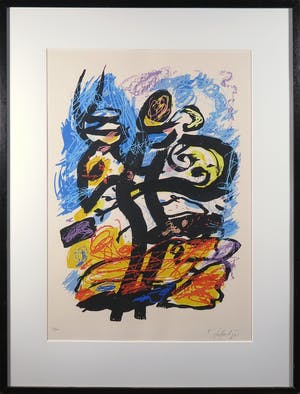 Kees Salentijn - Zeefdruk, Hommage aan Van Gogh - Ingelijst kopen? Bied vanaf 50!