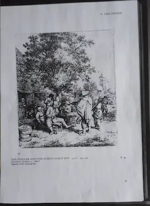 Adriaen van Ostade - De vioolspeler en de draailierspeler kopen? Bied vanaf 500!