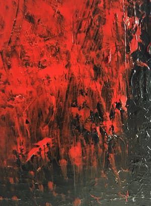 John Foppen - Symphony In Red Plus......#K03.XL. GROOT. kopen? Bied vanaf 165!