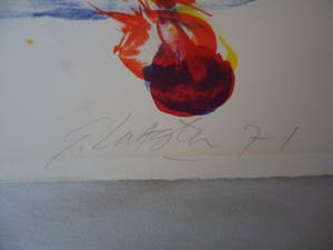 Ger Lataster - Mooie kleurenlitho. Zonder Titel kopen? Bied vanaf 40!