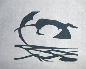 Paul Overhaus - Houtsnede op Japans papier, Zee no. 10 kopen? Bied vanaf 1!