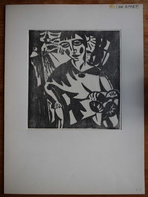 Gustave De Smet - Houtsnede - Vrouwenportret kopen? Bied vanaf 125!