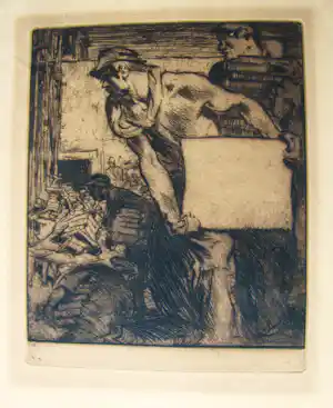 Frank Brangwyn - IM STEINBRUCH verkocht voor € 85!