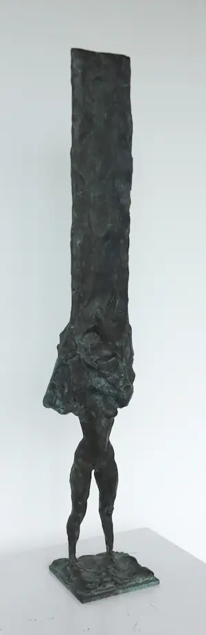 Ruudt Wackers - Brons, Vrouw met een boom kopen? Bied vanaf 600!