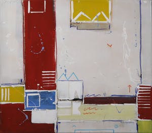 Ron van der Werf - Zeefdruk gelijmd op kunststof op doek, Zonder titel kopen? Bied vanaf 1!