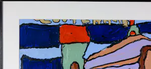 Hans Hartman - Acryl op papier, Zonder titel - Ingelijst kopen? Bied vanaf 50!