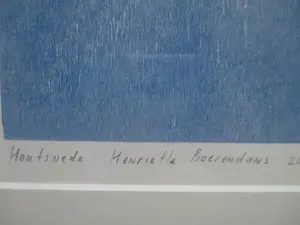 Henriette Boerendans - Houtsnede "17 mei" in fraaie Barth lijst! kopen? Bied vanaf 1!