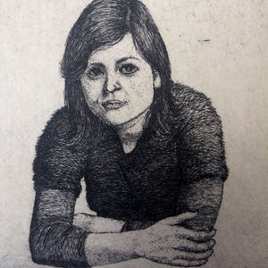 Don Englander - (voorheen Don Dekker) - ets van Ria kopen? Bied vanaf 30!